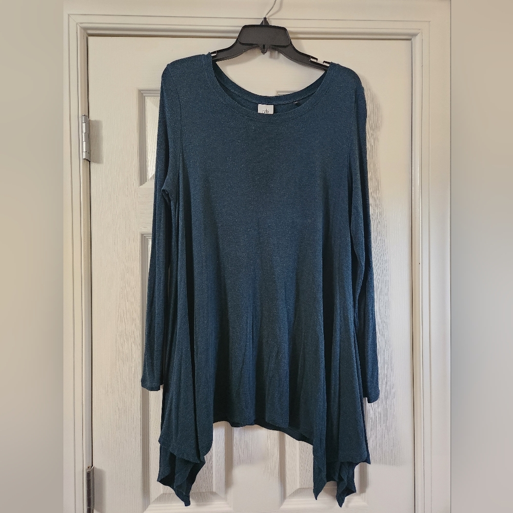 CaBi Dark Teal Handkerchief hem tunic